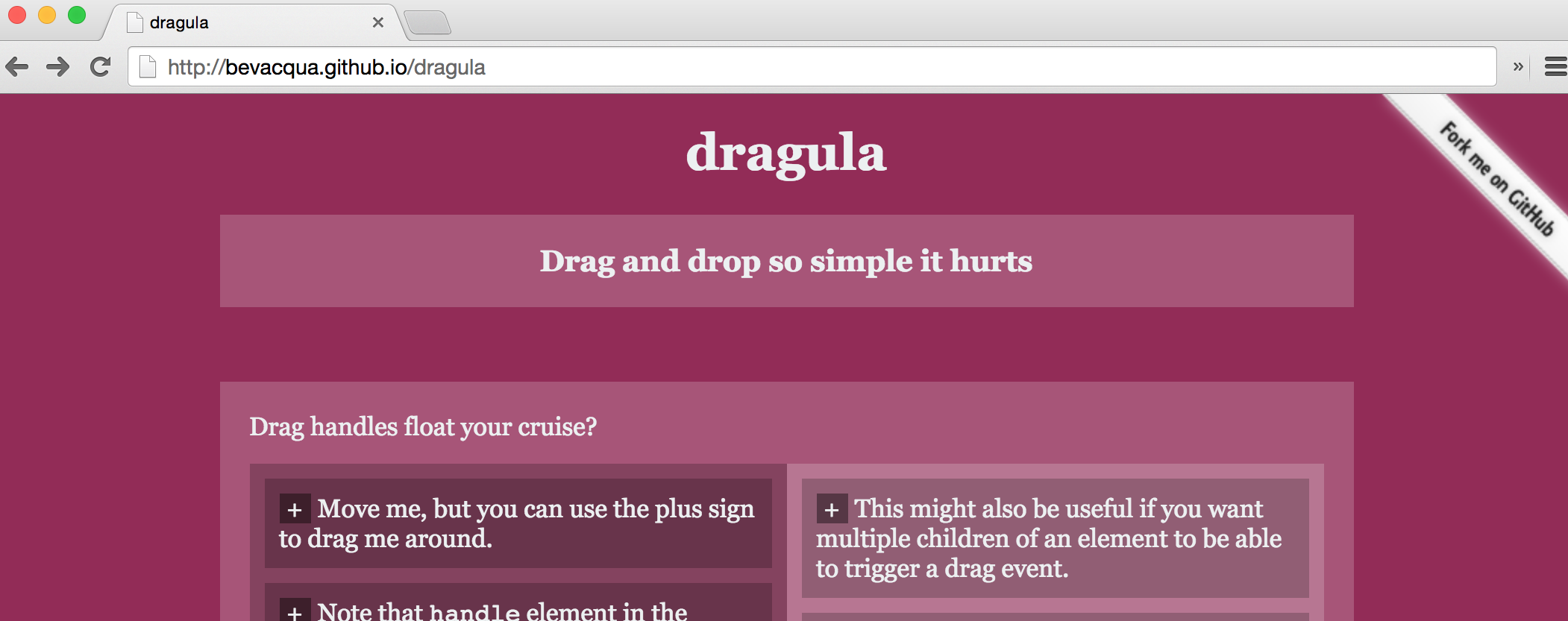 Dragula Drag & Drop lib